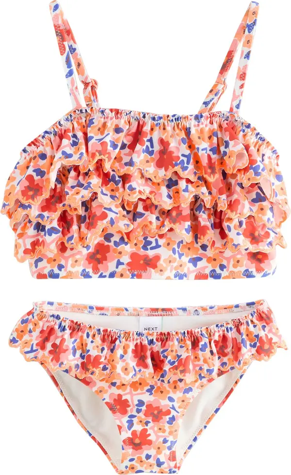 Next Next Bikini  plava / mandarina / ružičasta / bijela
