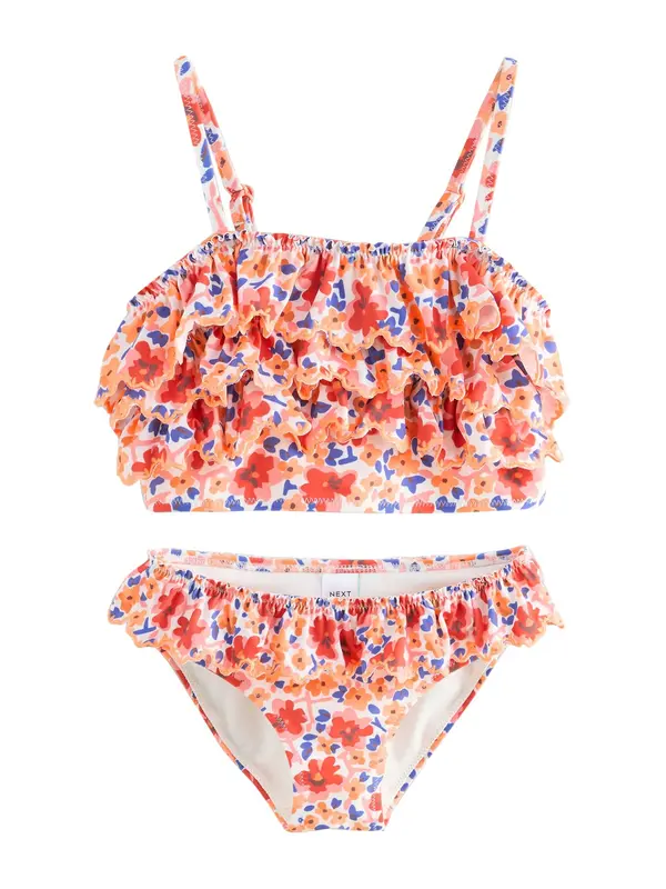 Next Next Bikini  plava / mandarina / ružičasta / bijela