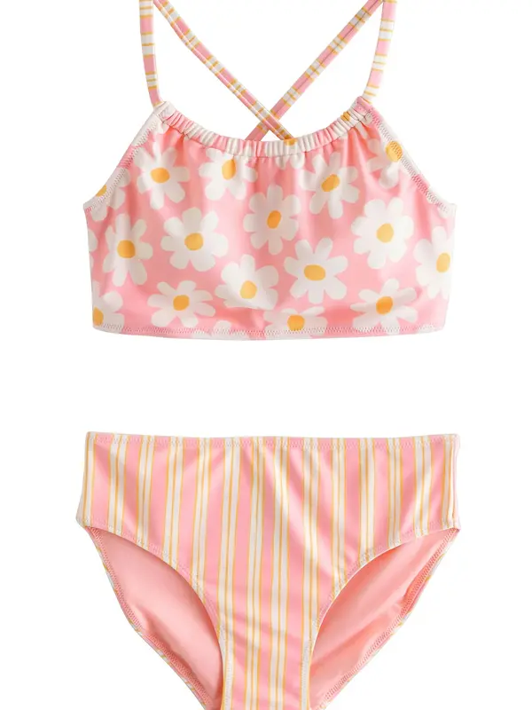 Next Next Bikini  žuta / roza / bijela