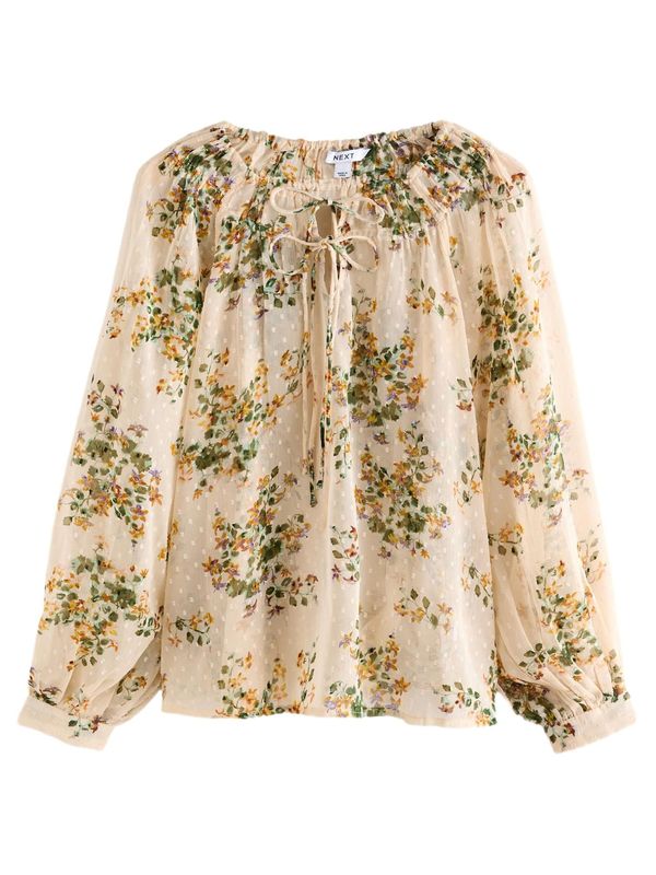 Next Next Bluza  bež / maslinasta / menta / narančasta