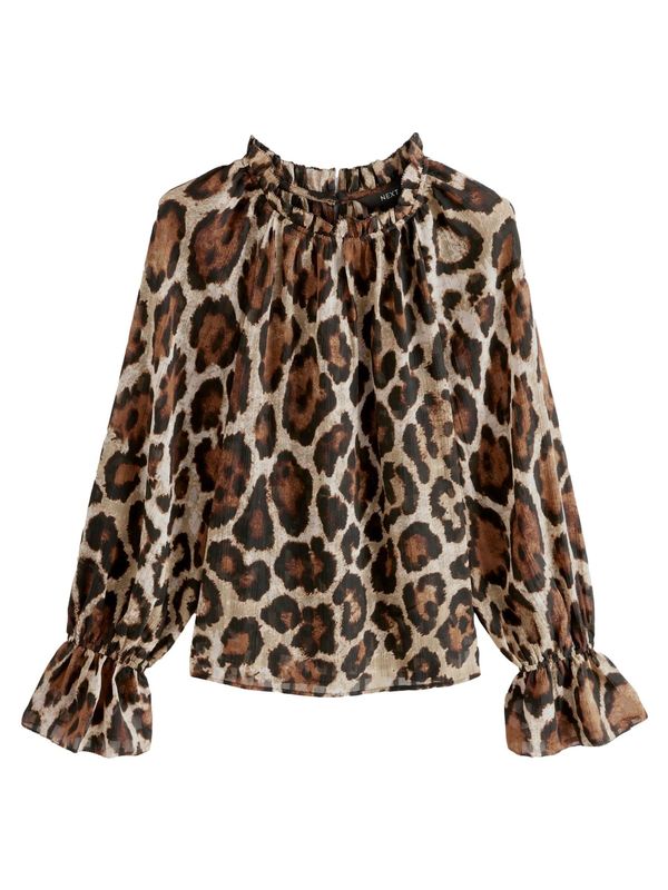 Next Next Bluza  bež melange / smeđa melange