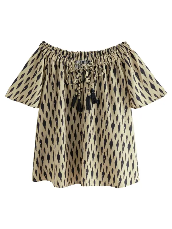 Next Next Bluza  bež / smeđa / crna