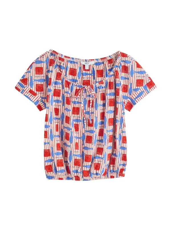Next Next Bluza  boja pijeska / svijetloplava / trešnja crvena