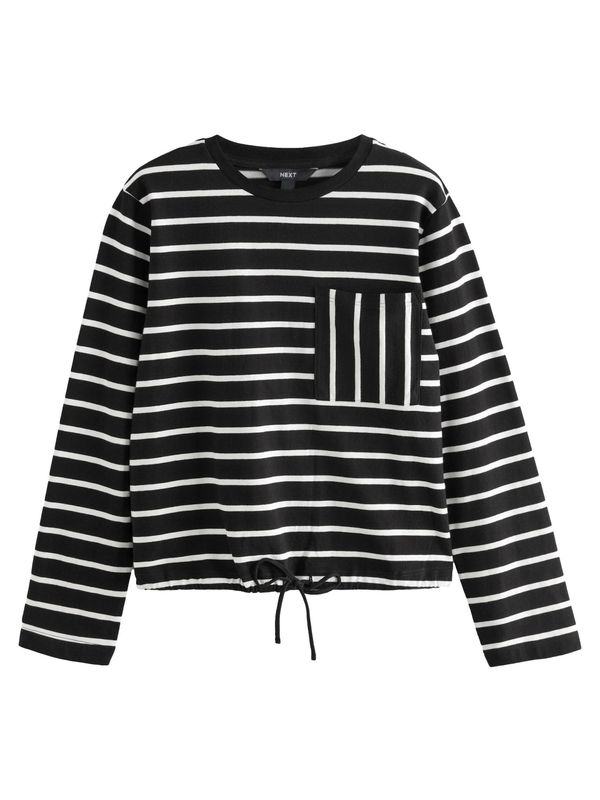 Next Next Bluza  crna / bijela