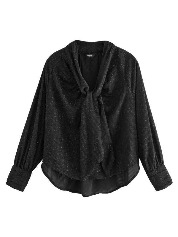 Next Next Bluza  crna / srebro