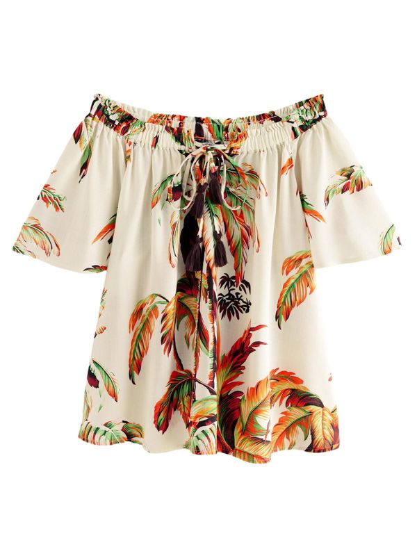 Next Next Bluza  ecru/prljavo bijela / zelena / ljubičasto crvena / narančasta