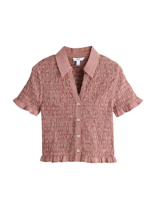 Next Next Bluza  hrđavo crvena / bijela