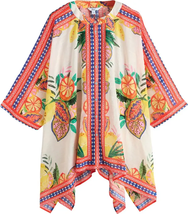 Next Next Bluza  kraljevsko plava / žuta / svijetlocrvena / prljavo bijela