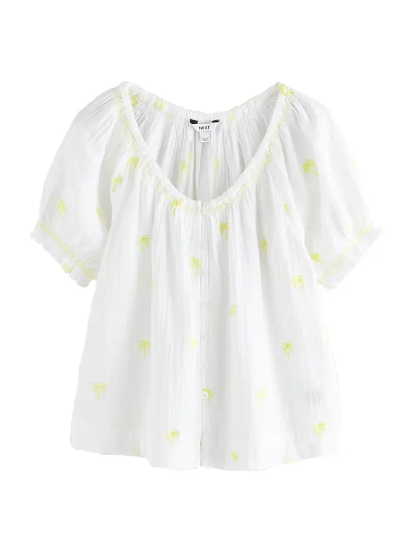 Next Next Bluza  limeta zelena / bijela