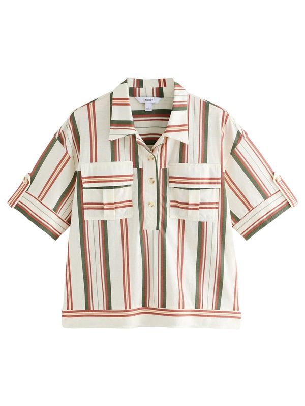 Next Next Bluza  maslinasta / narančasta / prljavo bijela