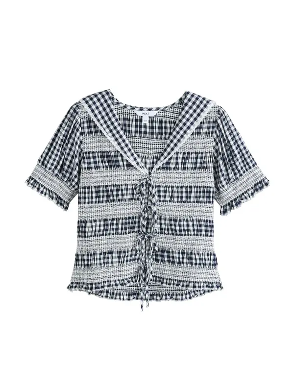 Next Next Bluza  mornarsko plava / bijela
