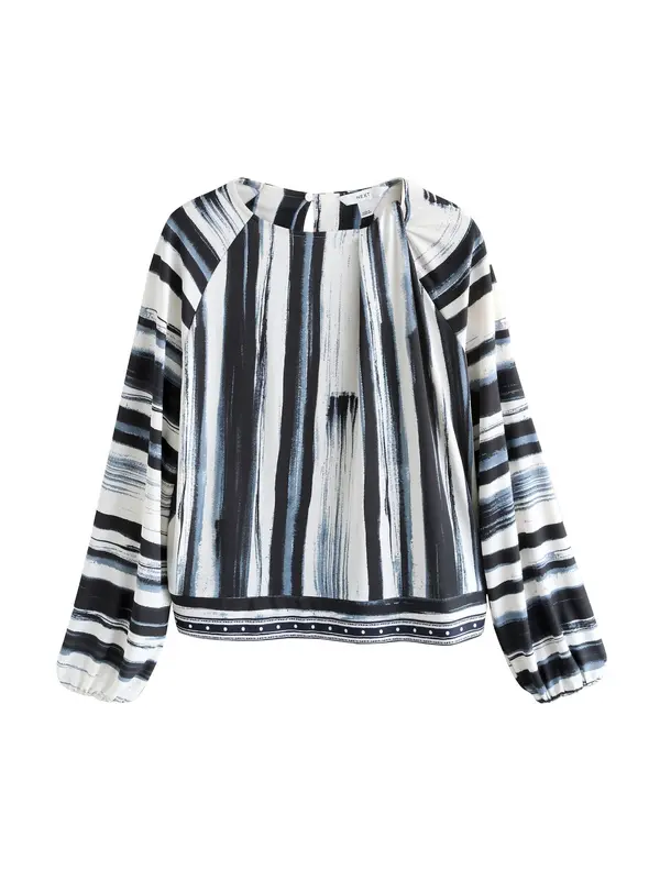 Next Next Bluza  noćno plava / opal / prljavo bijela