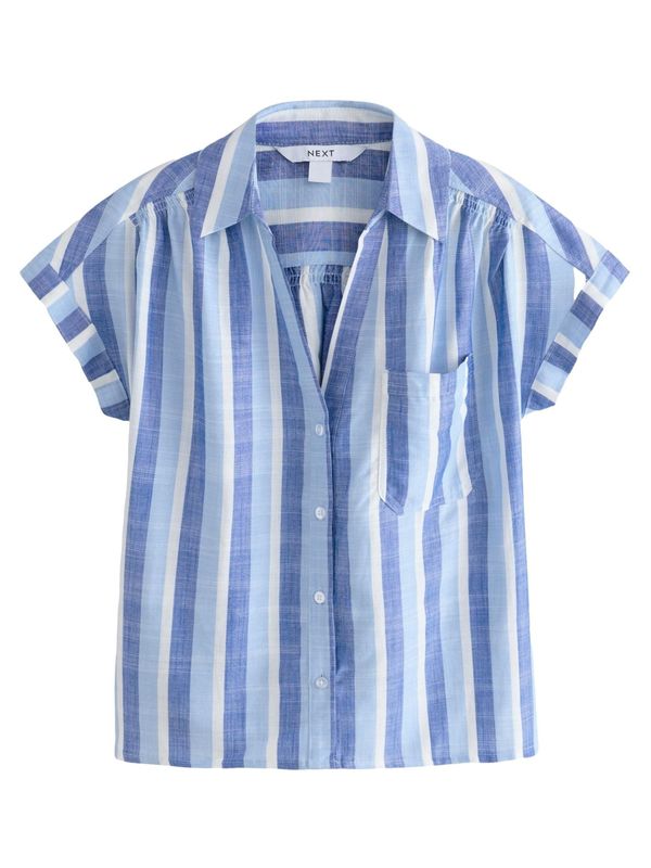 Next Next Bluza  plava / kraljevsko plava / bijela