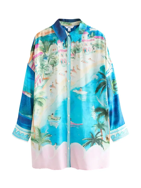 Next Next Bluza  plava / neonsko plava / zelena / roza