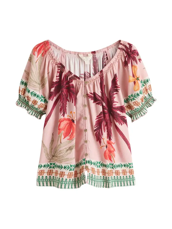 Next Next Bluza  smaragdno zelena / koraljna / roza / burgund