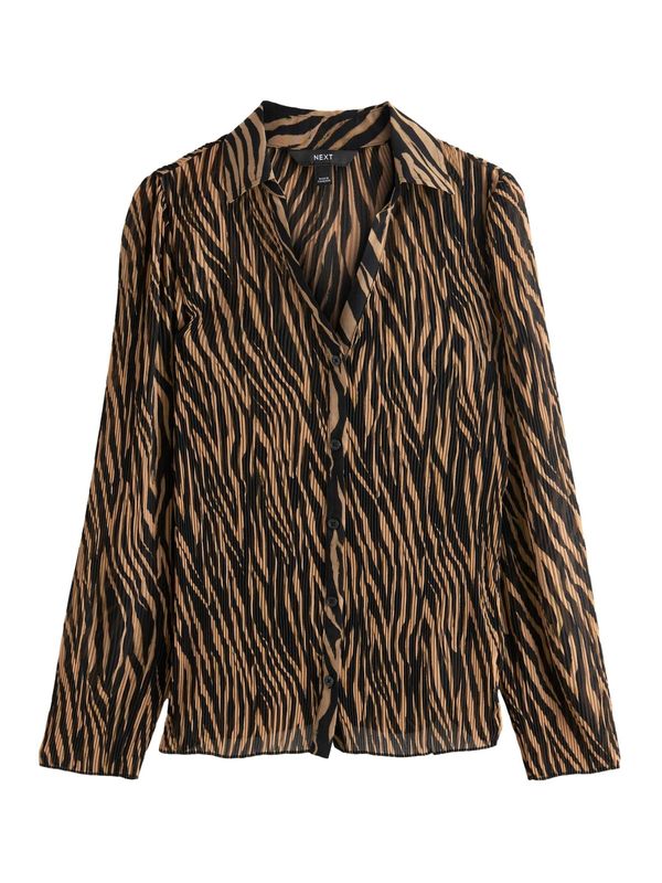 Next Next Bluza  smeđa / crna