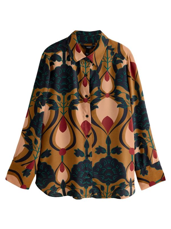 Next Next Bluza  smeđa / kestenjasto smeđa / tamno smeđa / tamno zelena