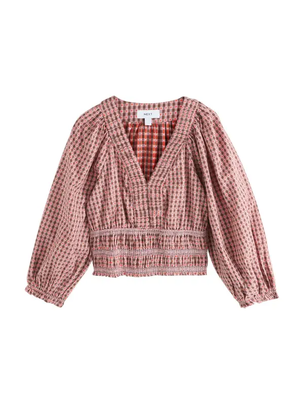 Next Next Bluza  smeđa / roza / crvena