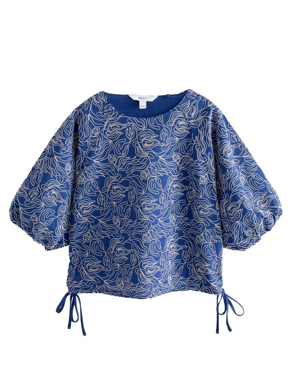 Next Next Bluza  svijetlobež / crno plava