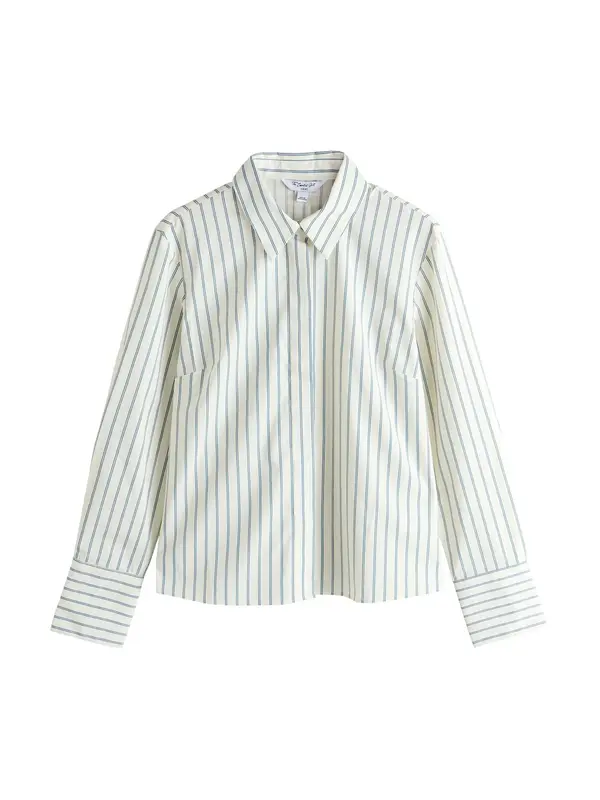 Next Next Bluza  svijetloplava / bijela