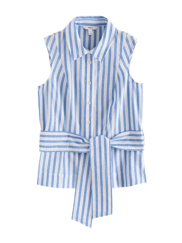 Next Next Bluza  svijetloplava / bijela