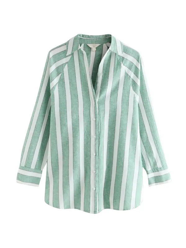 Next Next Bluza  svijetlozelena / bijela