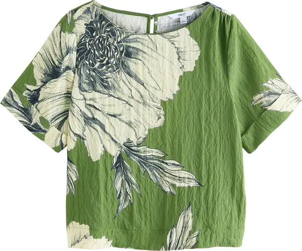 Next Next Bluza  zelena / bijela