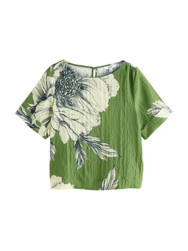 Next Next Bluza  zelena / bijela
