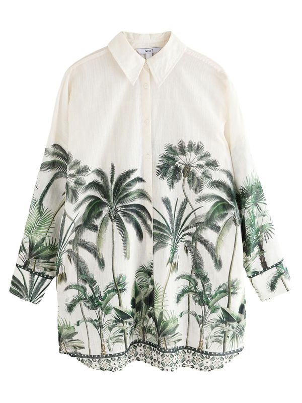 Next Next Bluza  zelena / tamno zelena / bijela