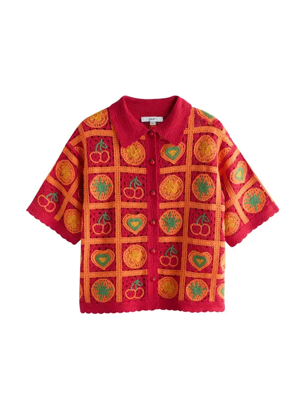 Next Next Bluza  žuta / zelena / narančasta / vatreno crvena