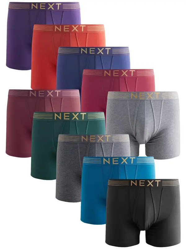 Next Next Bokserice  azur / siva melange / ljubičasta / ciglasto crvena / boja vina