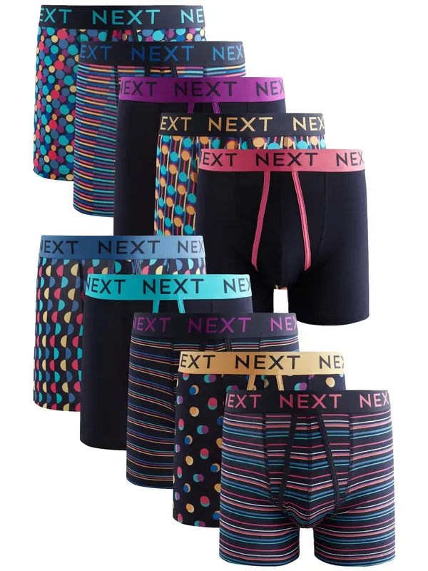 Next Next Bokserice  mornarsko plava / ljubičasta / svijetlonarančasta / roza