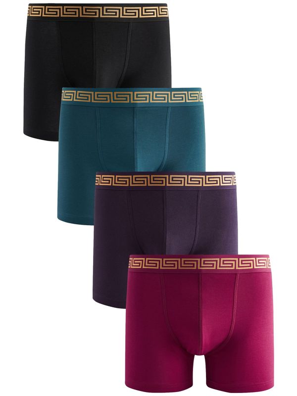 Next Next Bokserice  petrol / patlidžan / roza / crna