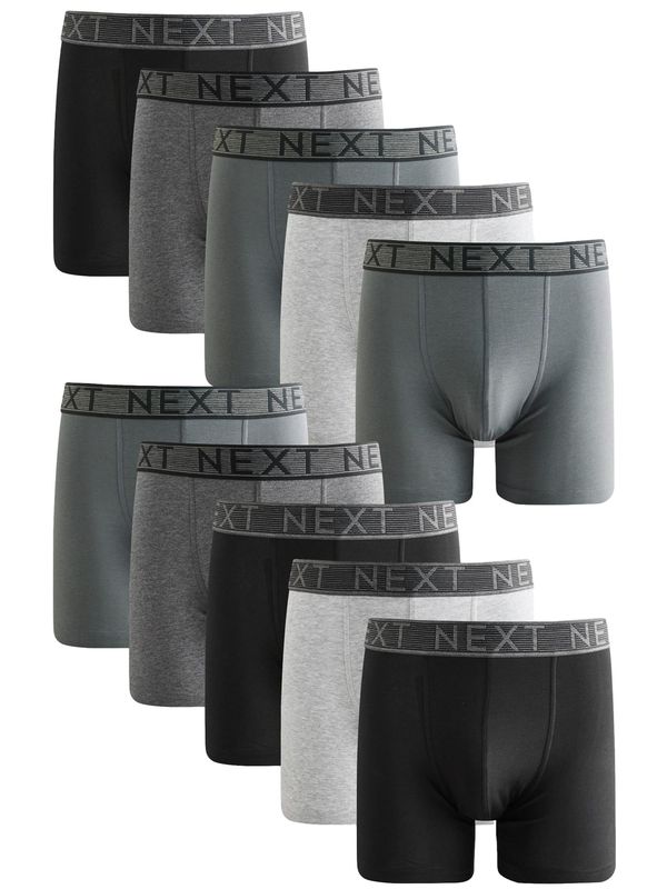 Next Next Bokserice  siva / tamo siva / siva melange / crna