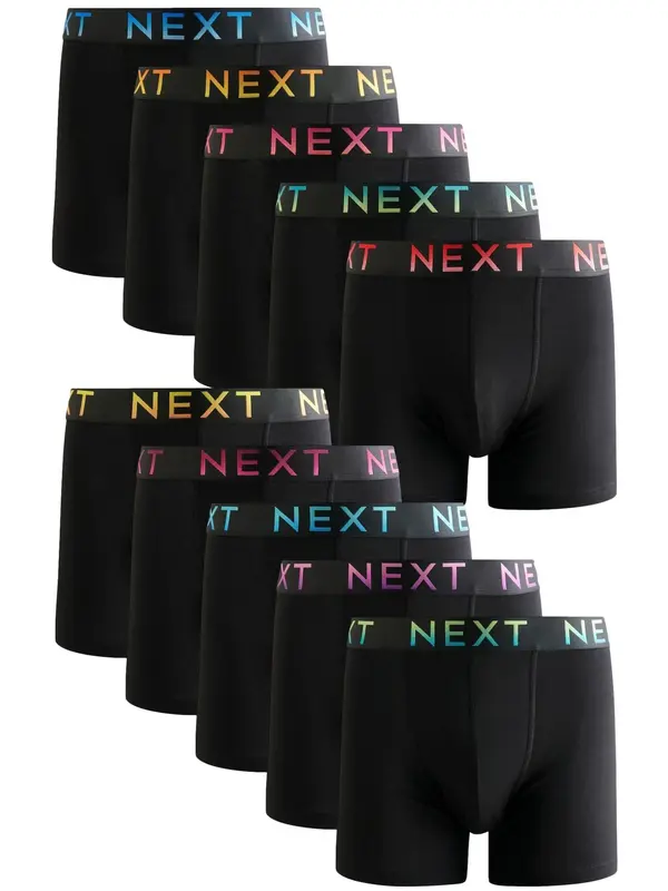 Next Next Bokserice  svijetloplava / limeta / crna / bijela