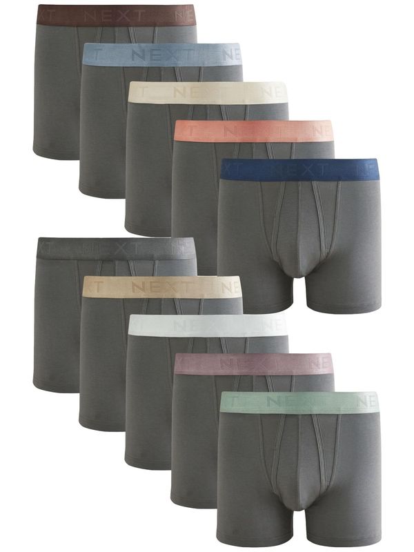 Next Next Bokserice  tamno plava / čokolada / tamo siva / losos