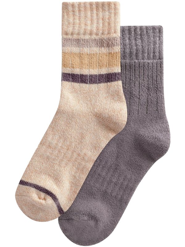 Next Next Čarape  bež / ljubičasta