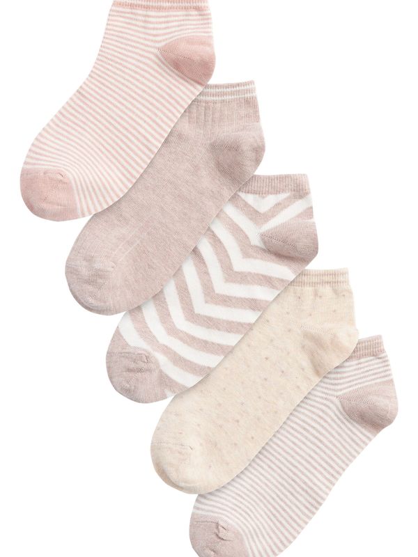 Next Next Čarape  bež / roza / bijela