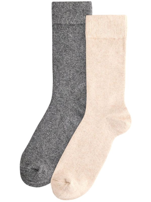 Next Next Čarape  bež / siva melange
