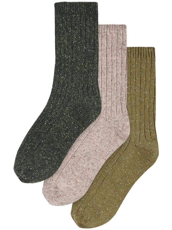 Next Next Čarape  bež / siva / zelena