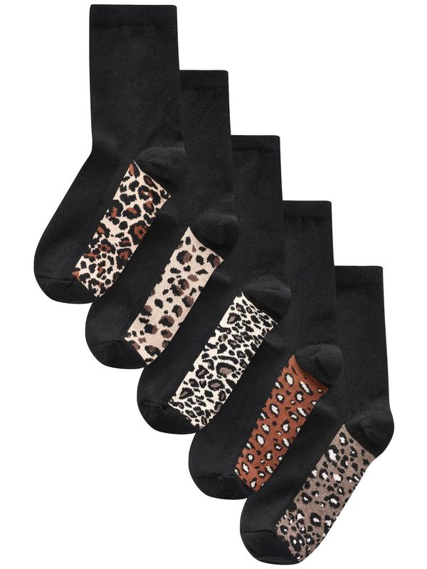 Next Next Čarape  bež / smeđa / crna