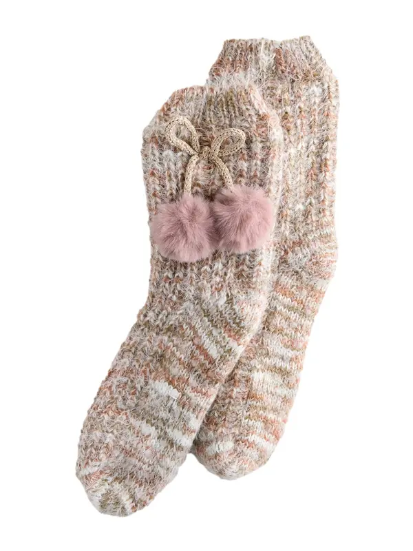 Next Next Čarape  boja devine dlake (camel) / pijesak / prljavo roza / bijela