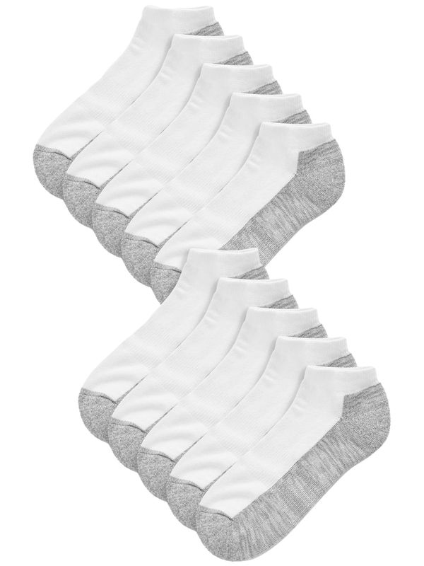 Next Next Čarape  siva melange / bijela