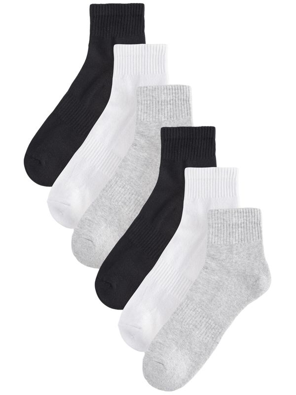 Next Next Čarape  svijetlosiva / crna / bijela