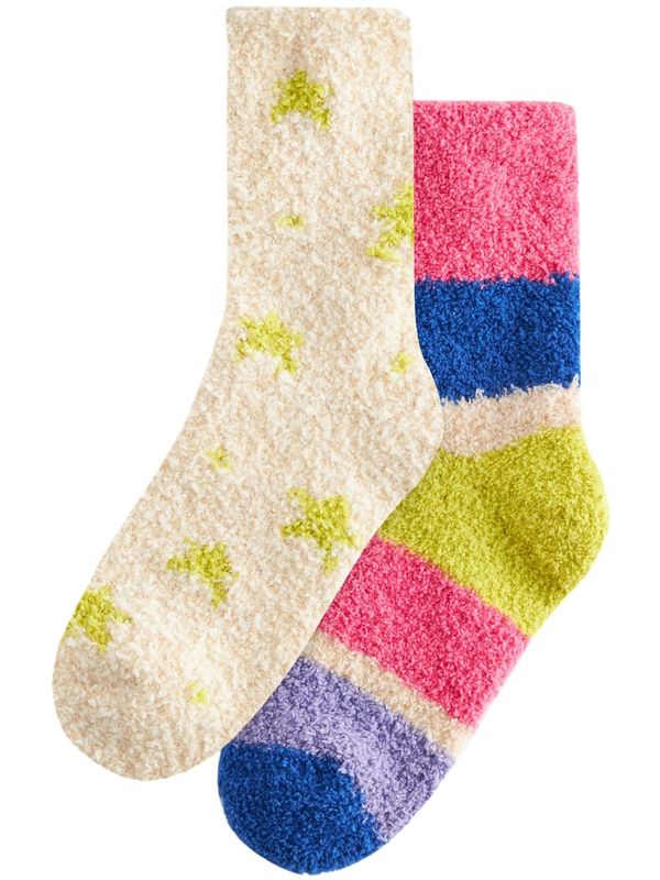 Next Next Čarape  tamno plava / limeta / svijetloljubičasta / fuksija / bijela