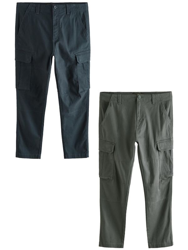 Next Next Cargo hlače  mornarsko plava / tamo siva