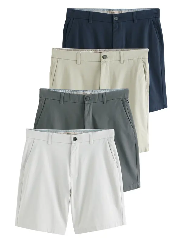 Next Next Chino hlače  bež / mornarsko plava / siva / svijetlosiva