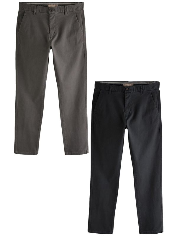 Next Next Chino hlače  boja blata / crna