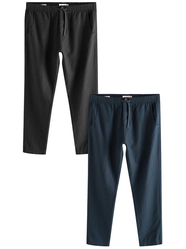 Next Next Chino hlače  mornarsko plava / crna