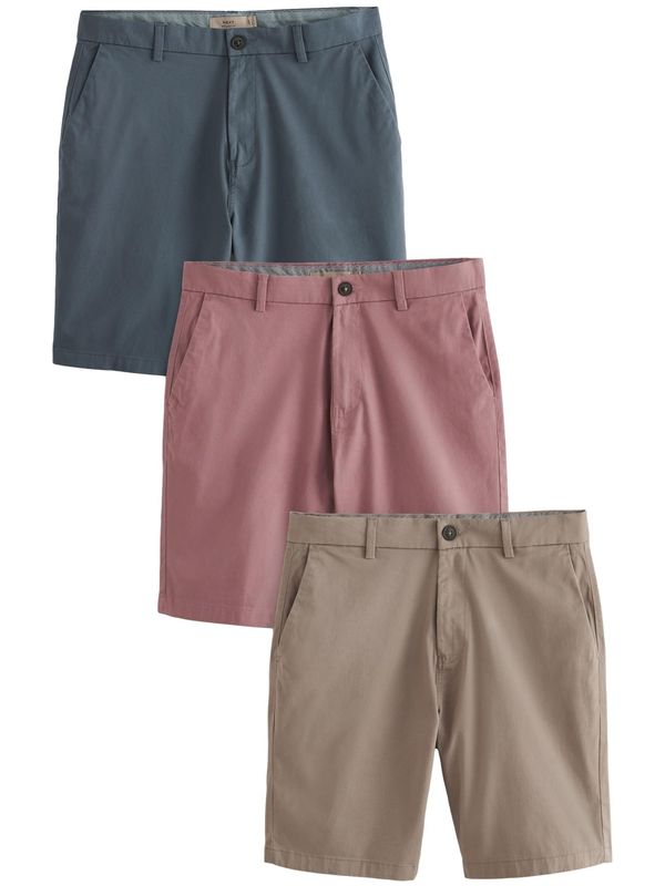 Next Next Chino hlače  mornarsko plava / taupe siva / prljavo roza